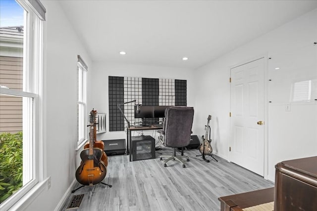 14 Vanessa Dr, Northborough, MA 01532 - office area with plenty of natural light, recessed lighting, and wood finished floors