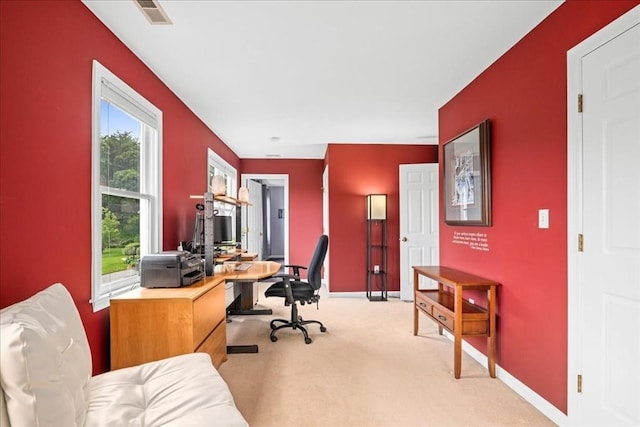 14 Vanessa Dr, Northborough, MA 01532 - home office featuring light colored carpet and baseboards