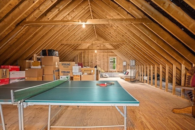 14 Vanessa Dr, Northborough, MA 01532 - game room featuring lofted ceiling