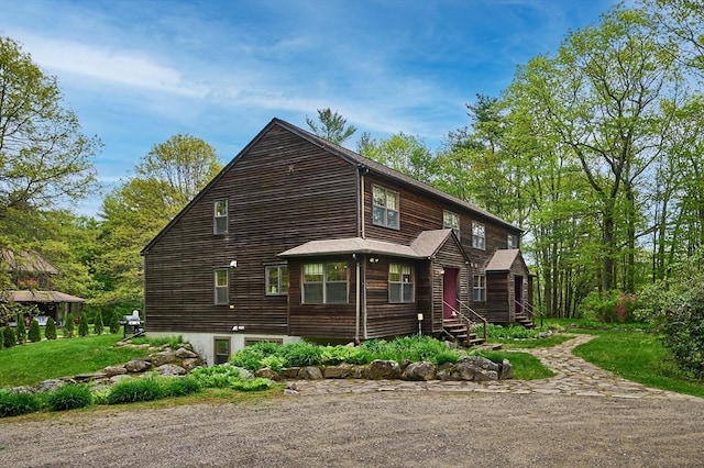 16-18 Highland Dr, Shutesbury, MA 01072 - view of rustic home