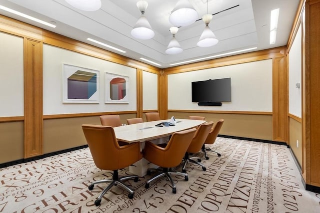 view of home office