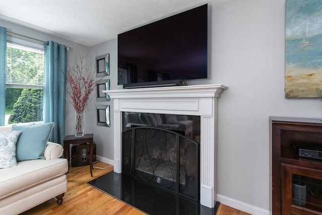 194 Crossfield Rd, Franklin, MA 02038 - living room with wood finished floors and a fireplace