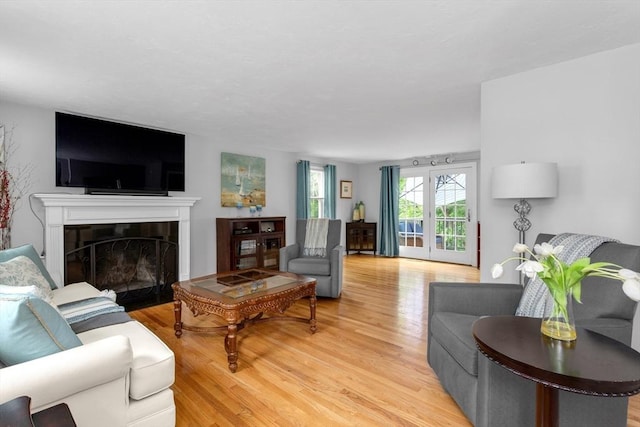 194 Crossfield Rd, Franklin, MA 02038 - living area with light wood-style floors and a fireplace