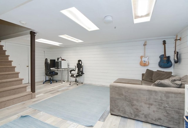 exercise area with wood finished floors