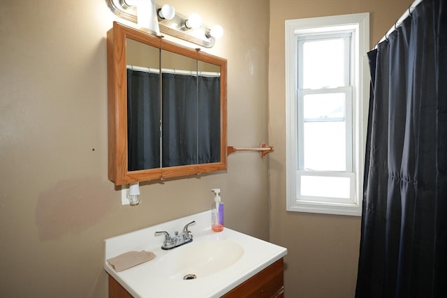 bathroom featuring vanity