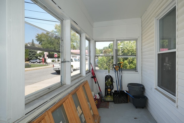 view of sunroom