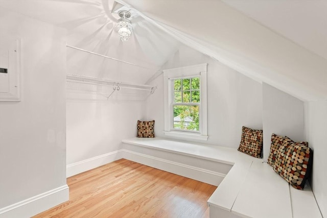 17-19 Newtonville Ave Unit 2, Newton, MA 02458 - bonus room with light wood finished floors, vaulted ceiling, and baseboards