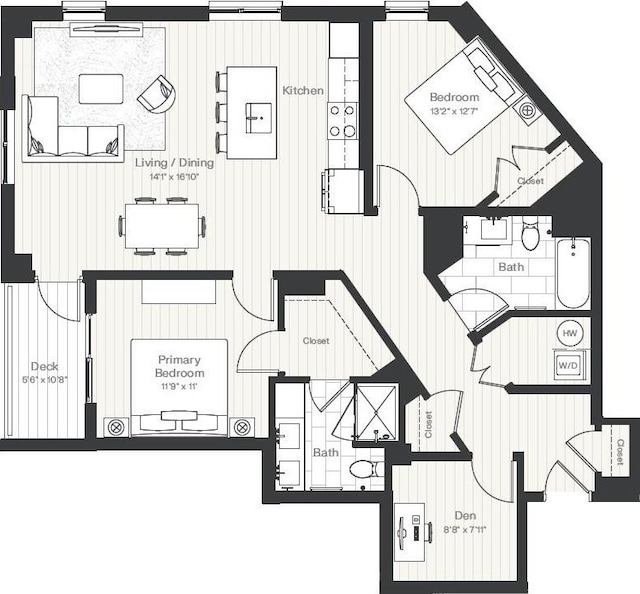 1515 Commonwealth Ave Unit 211, Boston, MA 02135 - property floor plan