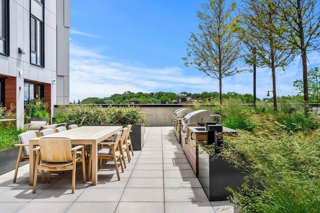 1515 Commonwealth Ave Unit 211, Boston, MA 02135 - view of patio / terrace with area for grilling and outdoor dining space