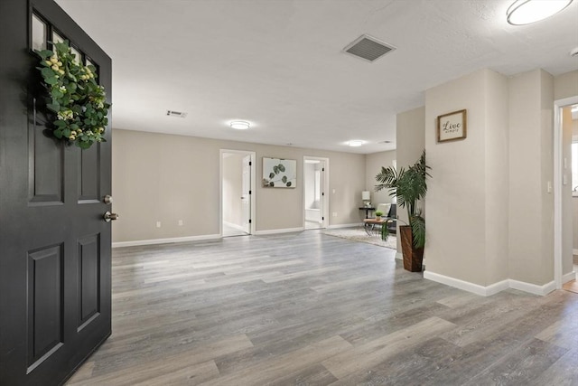 entryway featuring light wood-type flooring