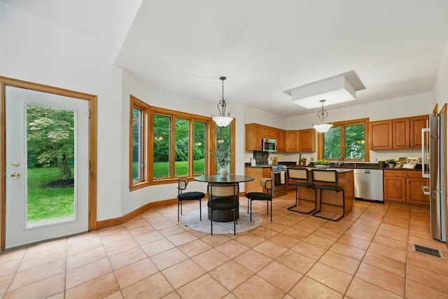 9 Buffalo Run, Southborough, MA 01772 - dining space with light tile patterned floors