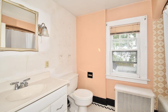 81 Osborne Ter, Springfield, MA 01104 - full bath with radiator heating unit and vanity
