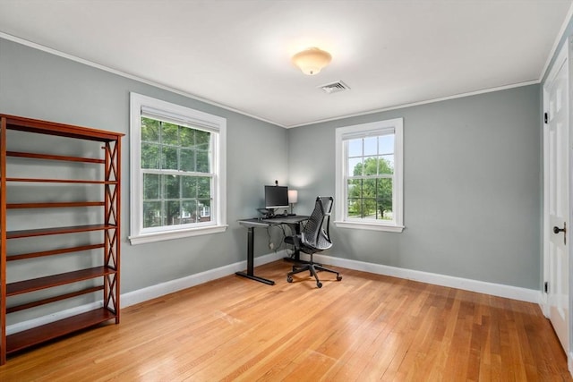 103 Randlett Park, Newton, MA 02465 - office space featuring ornamental molding and hardwood / wood-style flooring