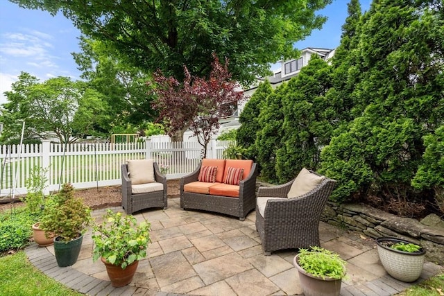 103 Randlett Park, Newton, MA 02465 - view of patio / terrace featuring outdoor lounge area