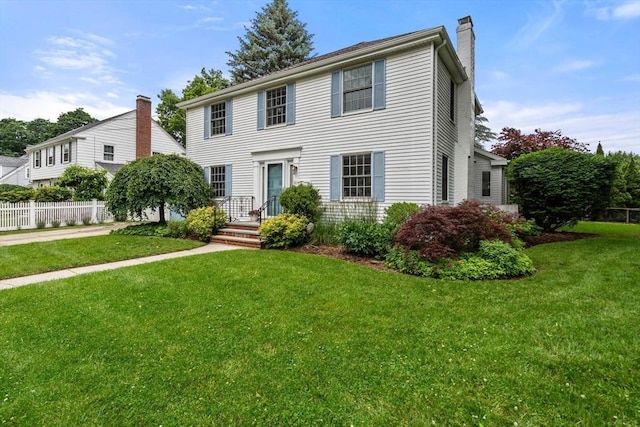 103 Randlett Park, Newton, MA 02465 - colonial-style house featuring a chimney