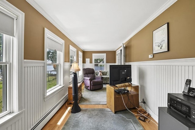 9 Aspinwall Ave, Weymouth, MA 02191 - sunroom / solarium with a baseboard radiator and plenty of natural light