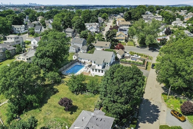 9 Aspinwall Ave, Weymouth, MA 02191 - aerial perspective of suburban area with a pool area