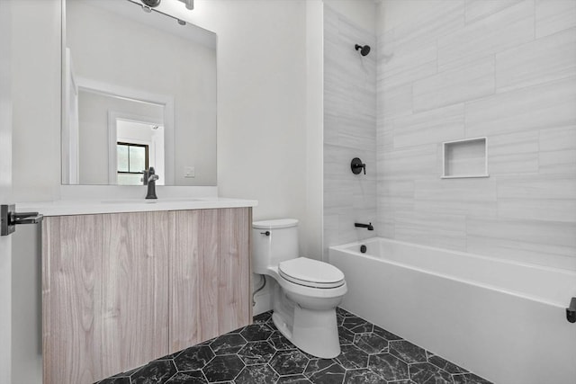 1 Marion St Unit 2, Cambridge, MA 02141 - bathroom with toilet, tub / shower combination, and vanity