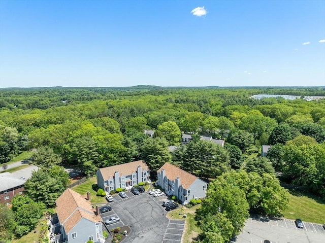 128 Parker St Unit 4C, Acton, MA 01720 - aerial view of a heavily wooded area