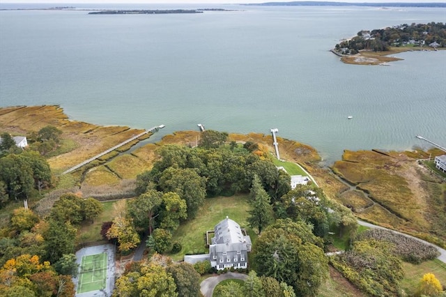 157 Washington St, Duxbury, MA 02332 - aerial view with a water view