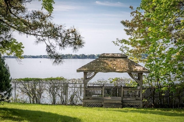 40 Prince St, Beverly, MA 01915 - surrounding community featuring a gazebo, a water view, and fence