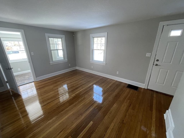 entryway featuring dark hardwood / wood-style floors