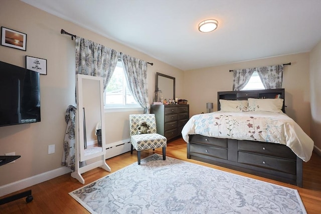 40 Atwood St, Revere, MA 02151 - bedroom with multiple windows, wood finished floors, and baseboard heating