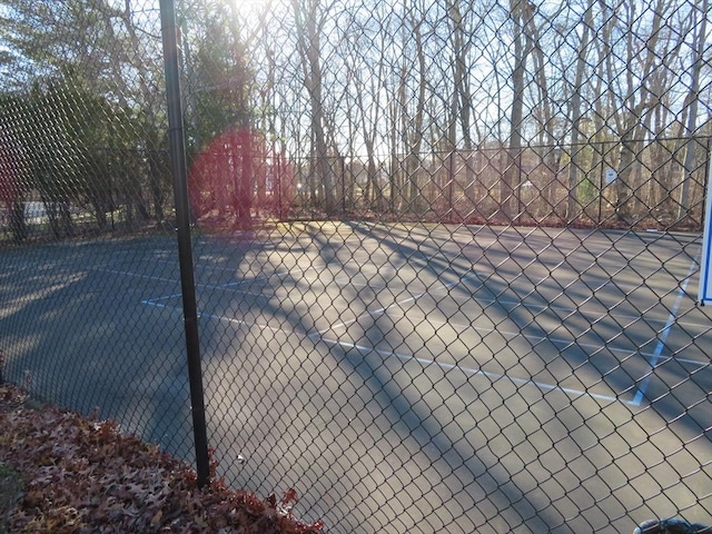 view of tennis court