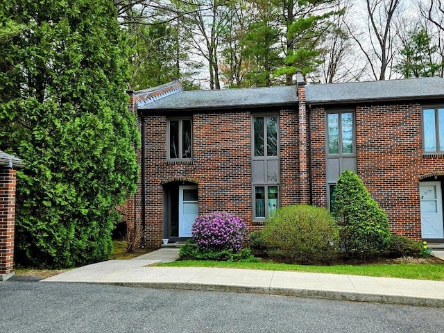 12 Chadwick Ct Unit 12, Amherst, MA 01002 - view of front facade with brick siding and a shingled roof