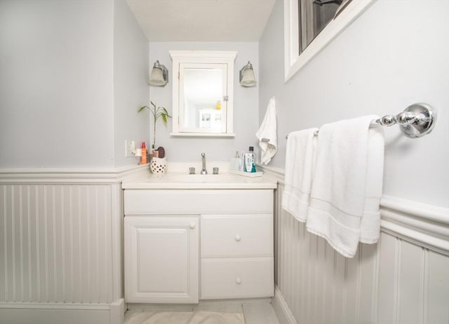 bathroom featuring vanity