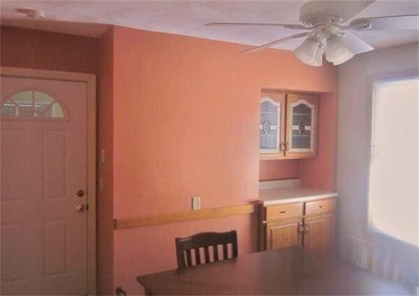346 Lovell St, Worcester, MA 01602 - unfurnished dining area with a ceiling fan
