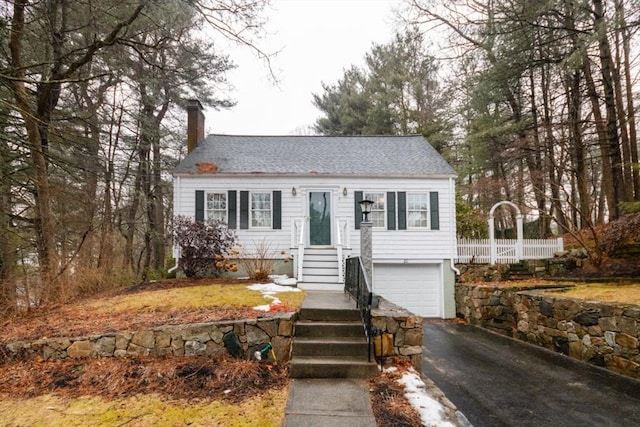 view of front of home featuring a garage