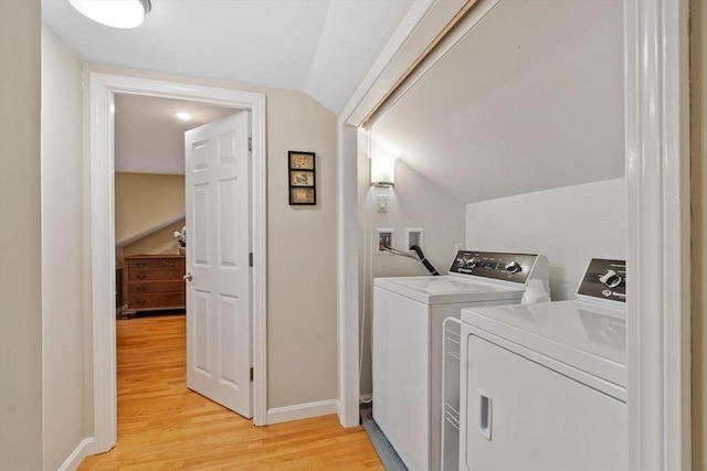 20 Chandler Rd, Andover, MA 01810 - laundry room featuring washer and dryer and light wood finished floors