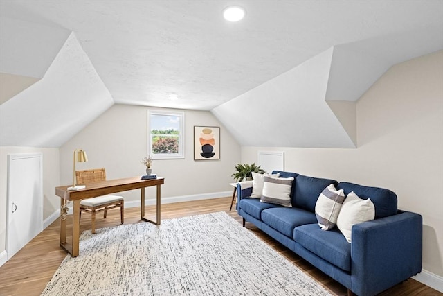 69 Wood St, Hanson, MA 02341 - office space with light wood-style flooring and vaulted ceiling