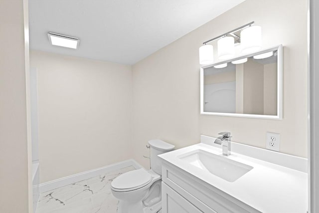 69 Wood St, Hanson, MA 02341 - full bathroom with marble look tile flooring, vanity, and a tub to relax in