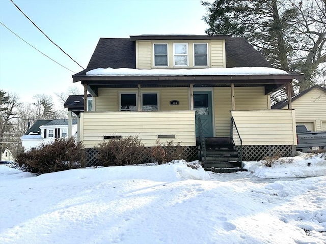 bungalow with covered porch