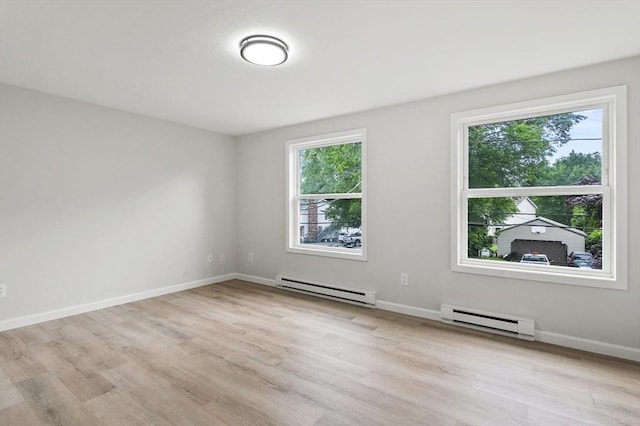 18 Nanita St, Worcester, MA 01604 - spare room featuring a baseboard radiator and wood finished floors