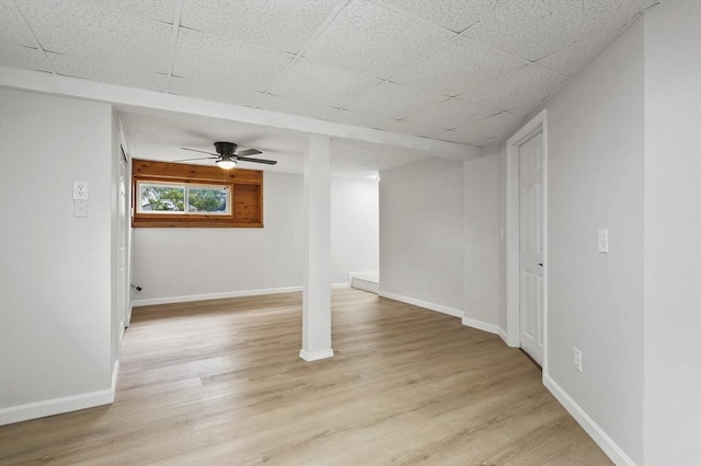 18 Nanita St, Worcester, MA 01604 - basement with light wood-type flooring and baseboards