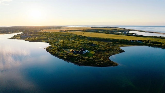 61 Butlers Cove Rd, Edgartown, MA 02539 - aerial overview of property's location featuring a nearby body of water