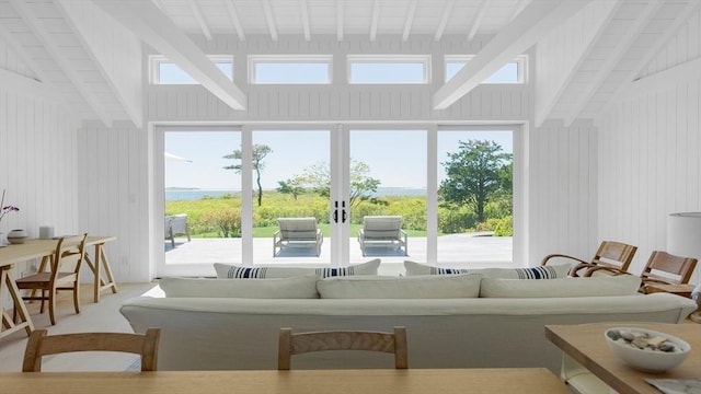 61 Butlers Cove Rd, Edgartown, MA 02539 - living area featuring french doors and plenty of natural light