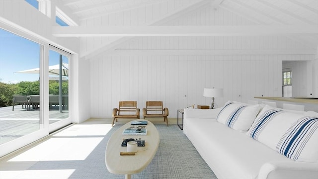 61 Butlers Cove Rd, Edgartown, MA 02539 - living room with wood walls