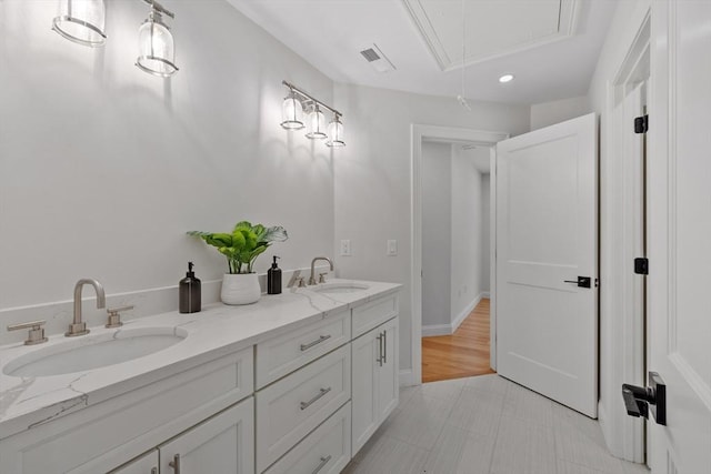 bathroom with vanity