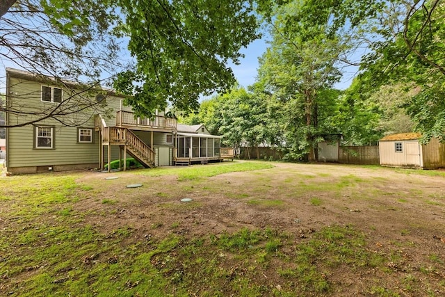 3 Meadow Way, Norton, MA 02766 - view of yard with a sunroom, stairway, and a deck