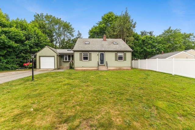 3 Meadow Way, Norton, MA 02766 - view of front of home featuring a garage, concrete driveway, a chimney, and entry steps
