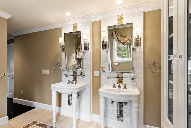18 Connors Way, Leominster, MA 01453 - bathroom with crown molding and baseboards