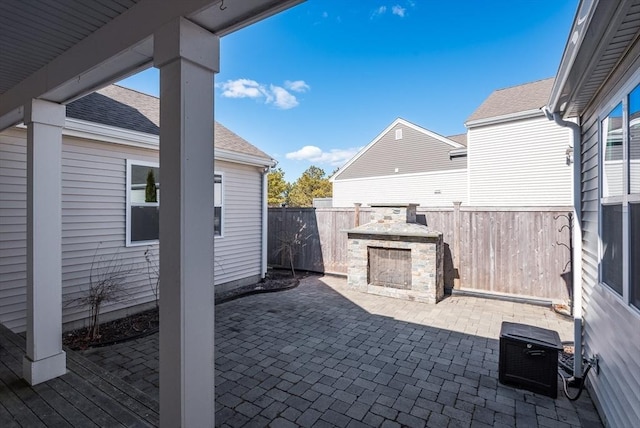 view of patio / terrace with a fenced backyard