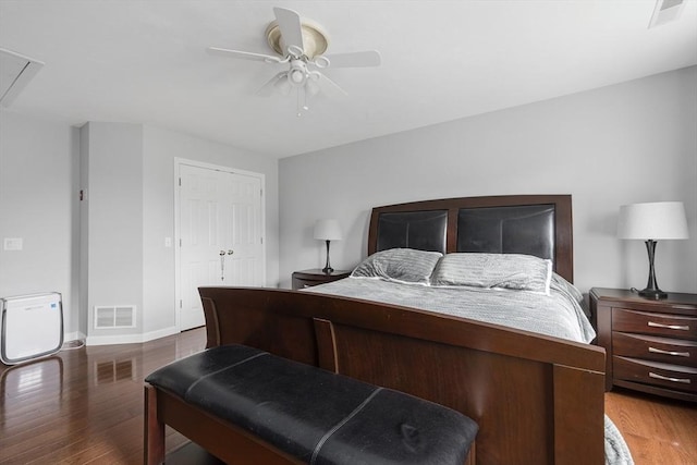 6 Paddock Dr, Lincoln, RI 02865 - bedroom with wood finished floors, baseboards, a ceiling fan, and attic access