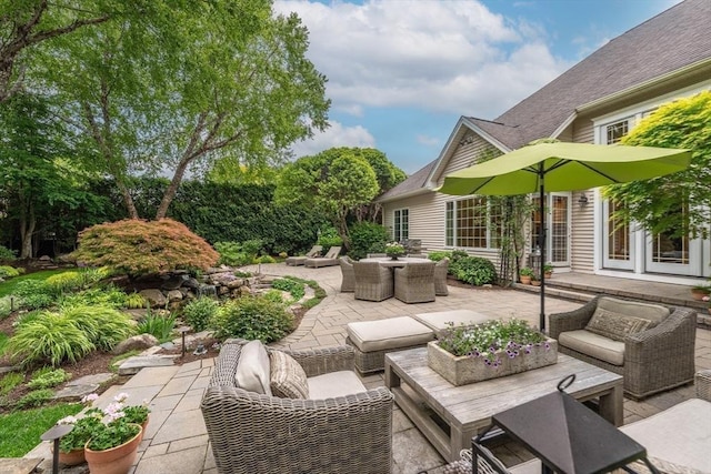 7 Brimfield Way, Westfield, MA 01085 - view of patio featuring an outdoor hangout area and outdoor dining space