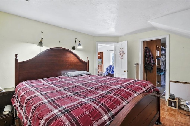 29 Shady Ave, Westminster, MA 01473 - bedroom with lofted ceiling and a textured ceiling