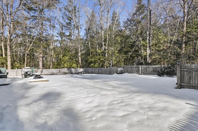 29 Shady Ave, Westminster, MA 01473 - yard covered in snow with fence